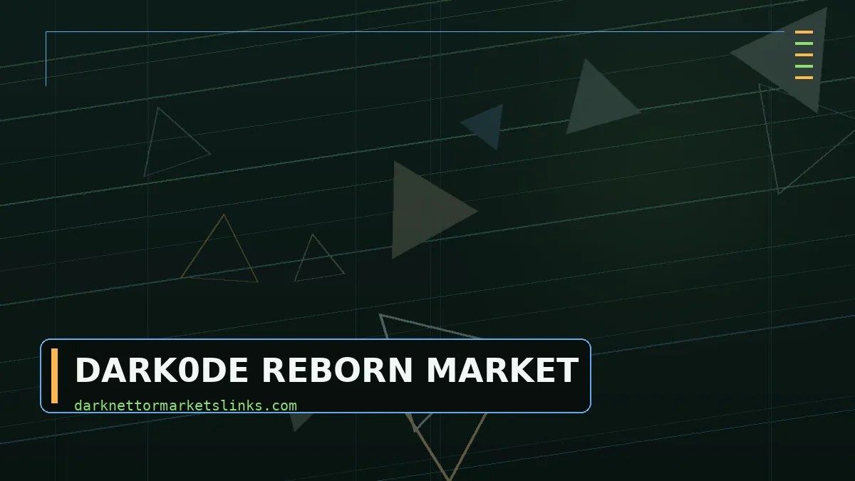 Dark0de Reborn homepage with the market menu and featured listings